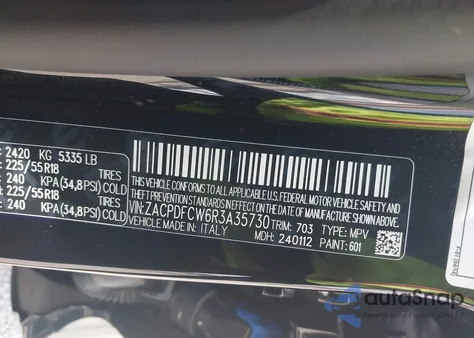 2024 Dodge Hornet R/T Eawd из США, поврежденный, VIN ZACPDFCW6R3A35730